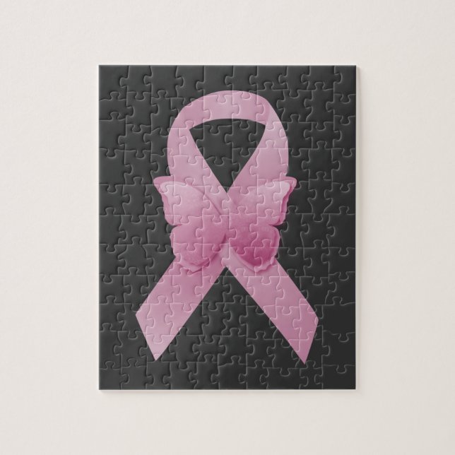 Pink Awareness Ribbon Jigsaw Puzzle (Vertical)