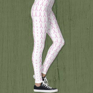 Pink Awareness Ribbon Leggings