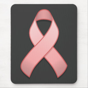 Pink Awareness Ribbon Mousepad