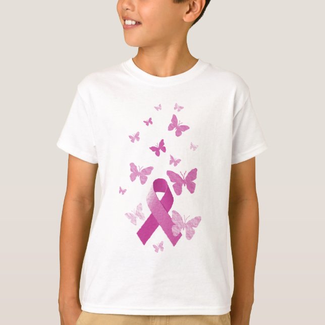 Pink Awareness Ribbon T-Shirt (Front)