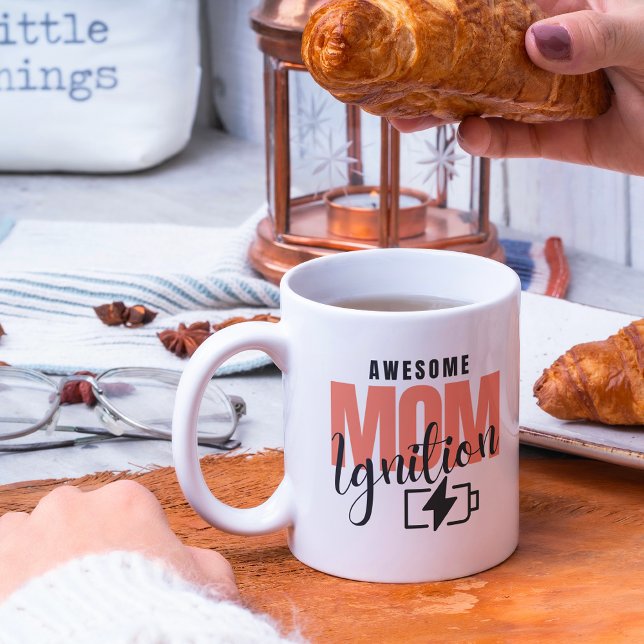 Pink Awesome Mum Mother's Day Coffee Lover Coffee Mug (Creator Uploaded)