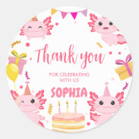 Pink Axolotl Alotl Birthday Party