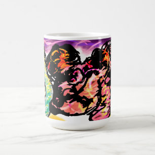 Pink axolotl Gem  Coffee Mug
