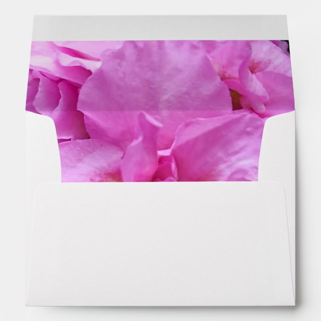 Pink azalea envelope (Back (Bottom))