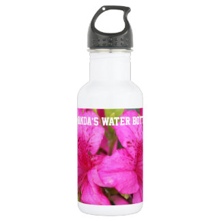 pink azalea flowers，  杜 鹃 花. 532 ml water bottle