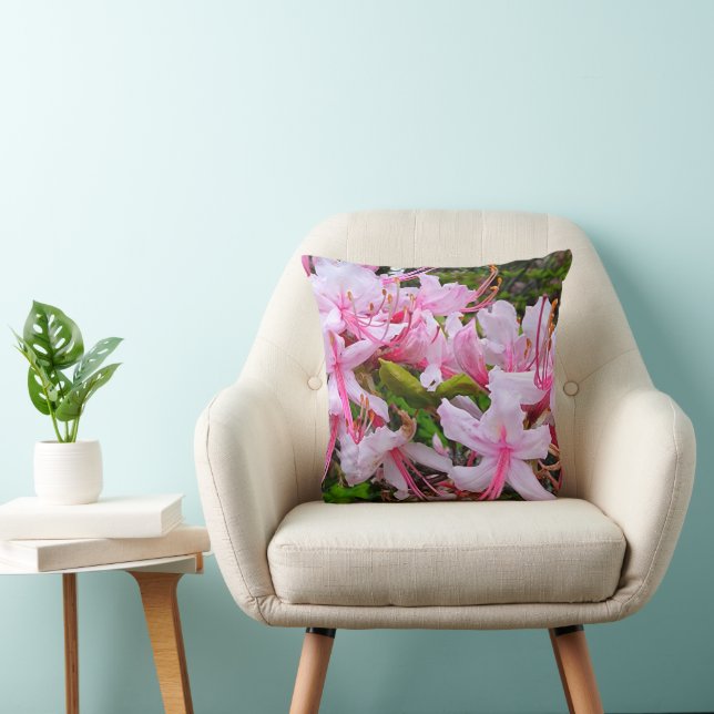 Pink Azalea Flowers Cushion (Chair)