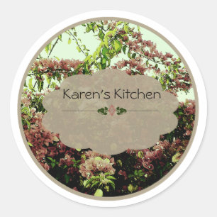 pink azalea spice jar labels