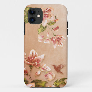 Pink Azaleas Vintage Floral on Whiskey Case-Mate iPhone Case