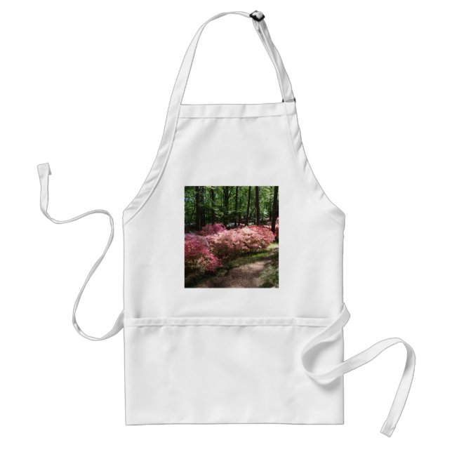 Pink Azaleas Woodland Path Standard Apron (Front)