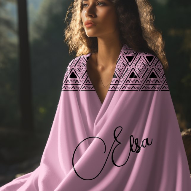 pink aztec pattern   beach towel (Creator Uploaded)