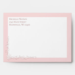 Pink Baby Birth Announcement Vintage  Envelope