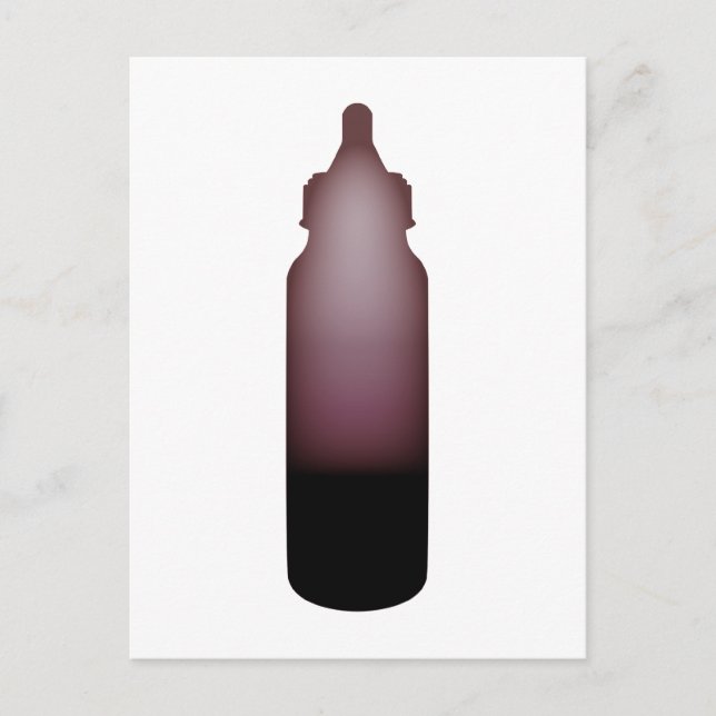 pink baby bottle postcard (Front)