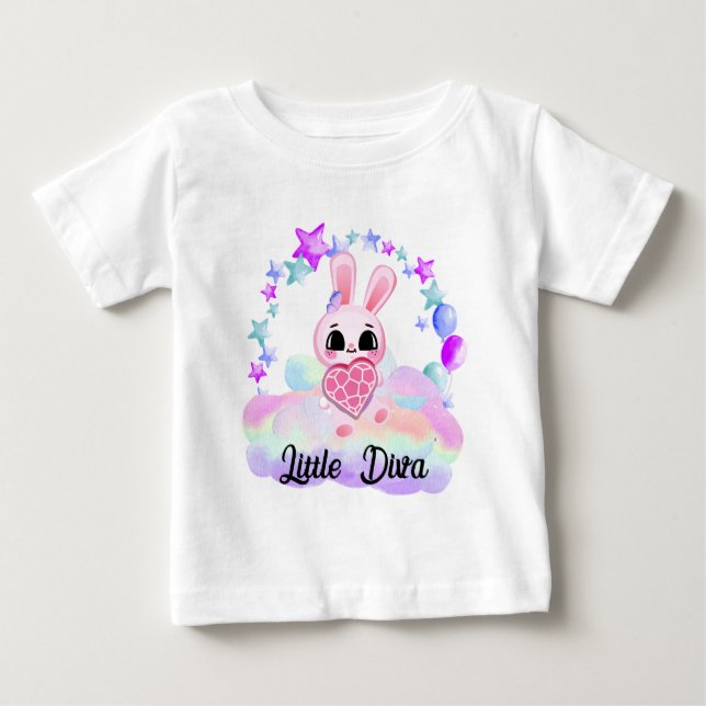 pink baby bunny T-Shirt (Front)