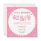 Pink Baby Clothes Line Shower Invitations