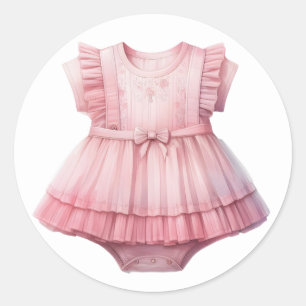 Pink Baby clothes Stickers