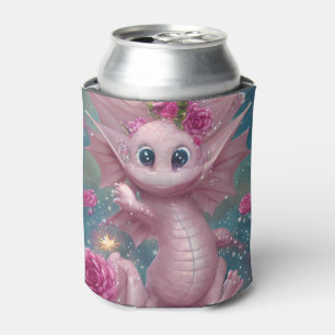Pink Baby Dragon Can Cooler
