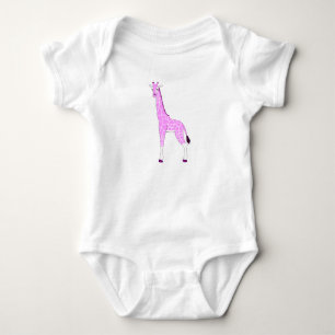 Pink Baby Giraffe Bodysuit for Baby