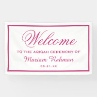 Pink Baby Girl Aqiqah