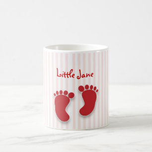 pink baby girl - baby shower favour coffee mug
