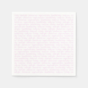 Pink Baby Girl Napkin