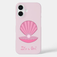 Pink Baby Girl Oyster shell and Pearl Custom