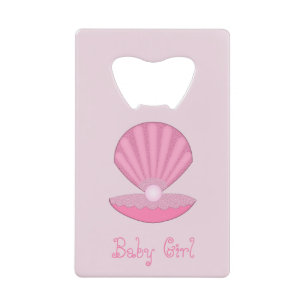 Pink Baby Girl Oyster shell and Pearl Dad to Be