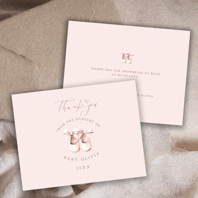 Pink Baby Girl Shoes Nursery of Kids Thank You  (Creator Uploaded)