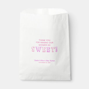Pink Baby Girl Shower Sweet Candy Buffet Favour Bags