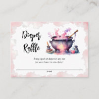 Pink Baby is Brewing Baby Shower Diaper Raffle