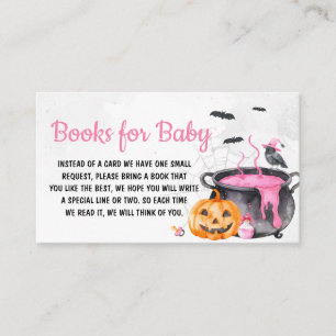 Pink Baby is Brewing Pumpkin Books for Baby Enclosure Card