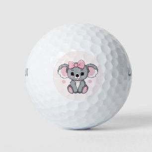 Pink Baby Koala Bear Golf Balls