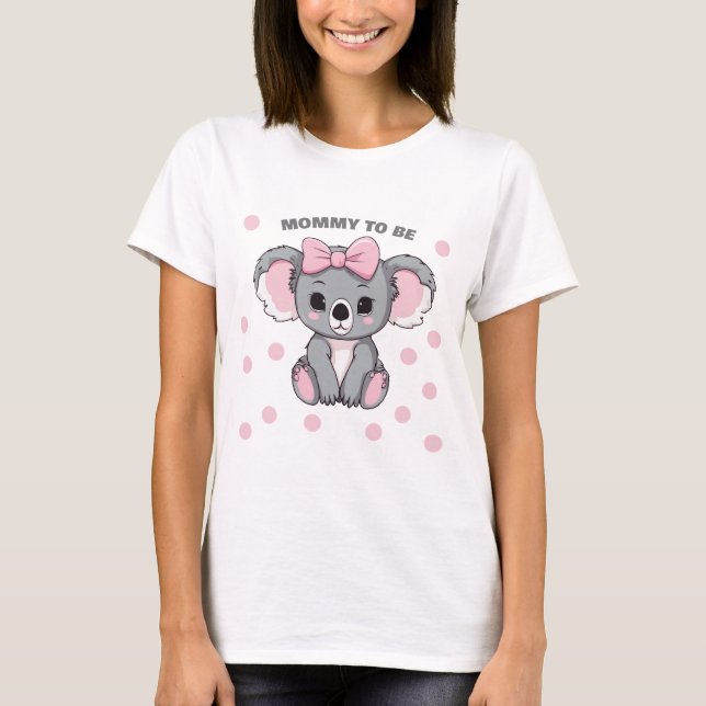 Pink Baby Koala Bear T-Shirt (Front)