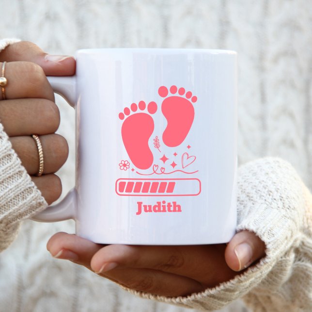 Pink Baby Loading Coffee Mug (Creator Uploaded)