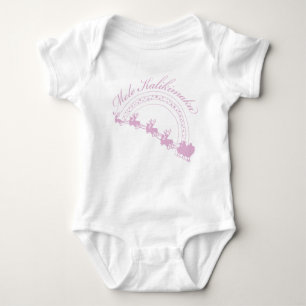 Pink Baby Mele Kalikimaka Baby Bodysuit