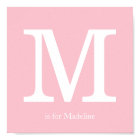 Pink Baby Nursery Monogram