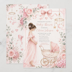 Pink Baby Shower Celebration Invitation