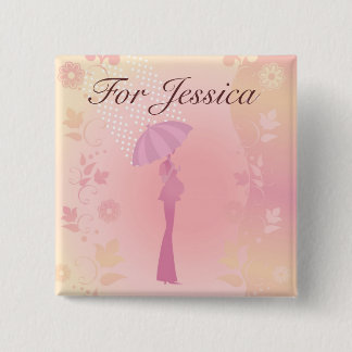 Pink Baby Shower Custom Button