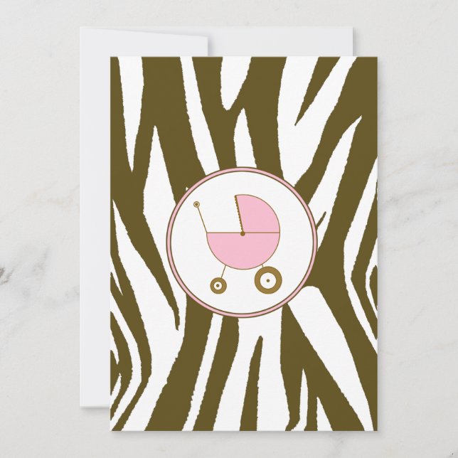 Pink Baby Shower Invitation (Front)