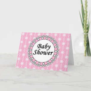 Pink Baby Shower Invitation, Girl Invitation