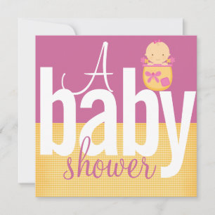 Pink Baby Shower Invitations