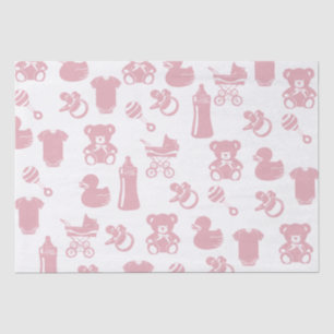 Pink Baby Shower Tissue Paper