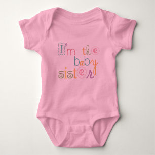 Pink Baby Sister Girl Baby Romper Baby Bodysuit