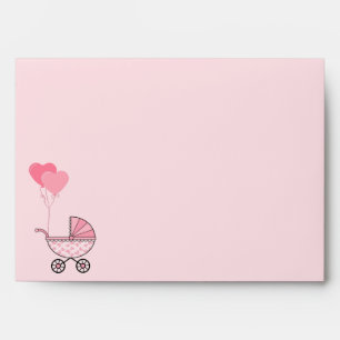 Pink Baby Stroller Envelope