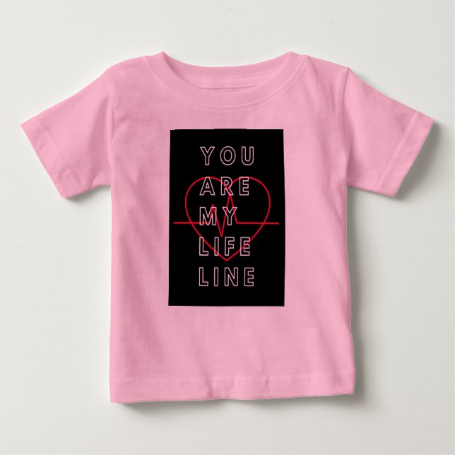Pink baby t shirt  (Front)