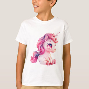 Pink Baby Unicorn – Magical Unicorn Design T-Shirt
