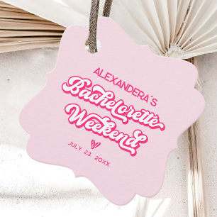 Pink Bachelorette  Favour Tags