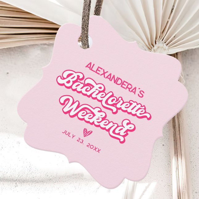 Pink Bachelorette  Favour Tags (Creator Uploaded)