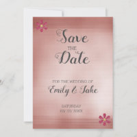 Pink Background And Glitter Flowers