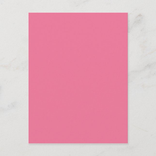 Pink Background Colour Postcard (Front)