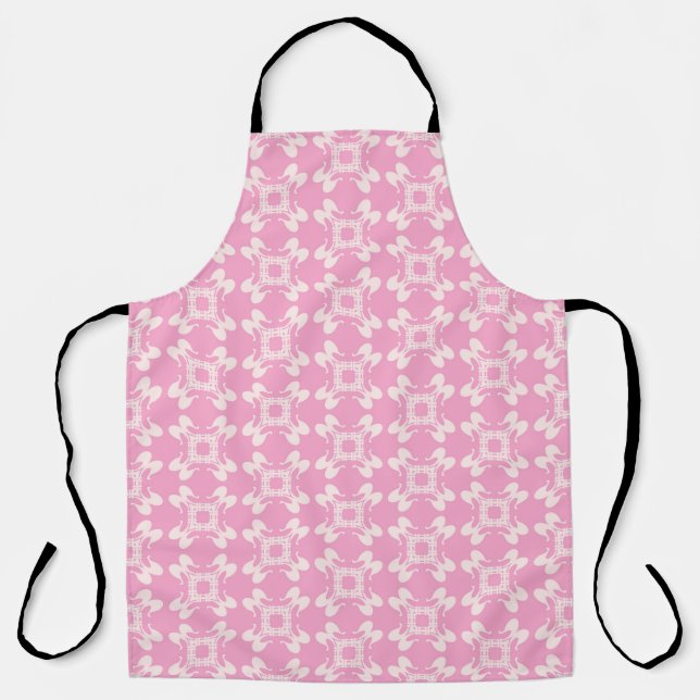 Pink background,  modern seamless pattern. Vintage Apron (Front)